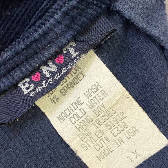 Vintage Entrancy Womens Size 1X Corduroy Patchwork Y2K Skirt - Picture 3 of 5